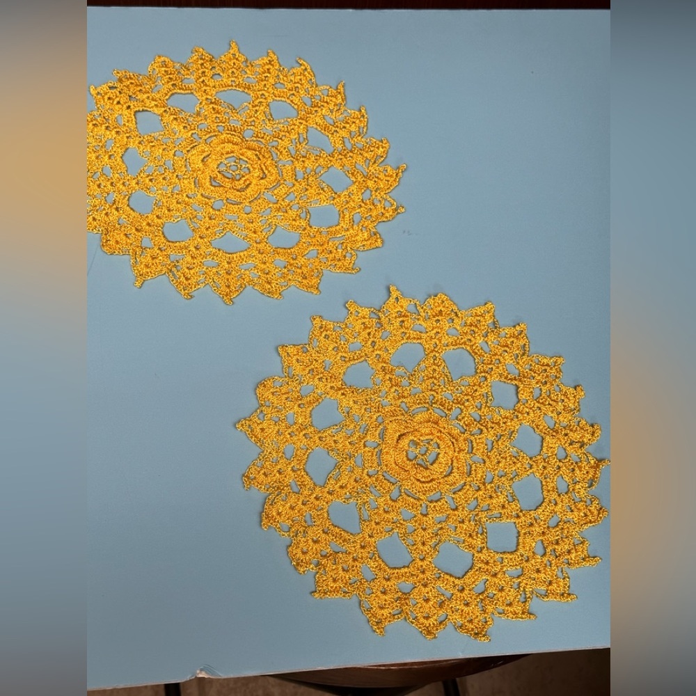 Hand Stitched Crochet table mats